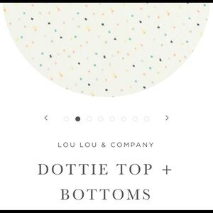 Lou Lou & Company Dottie Top and Bottoms size NB